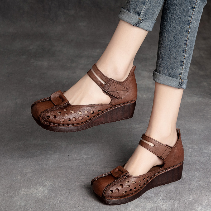 รองเท้าเท้าหนังวินเทจ 35 36 37 38 39 40