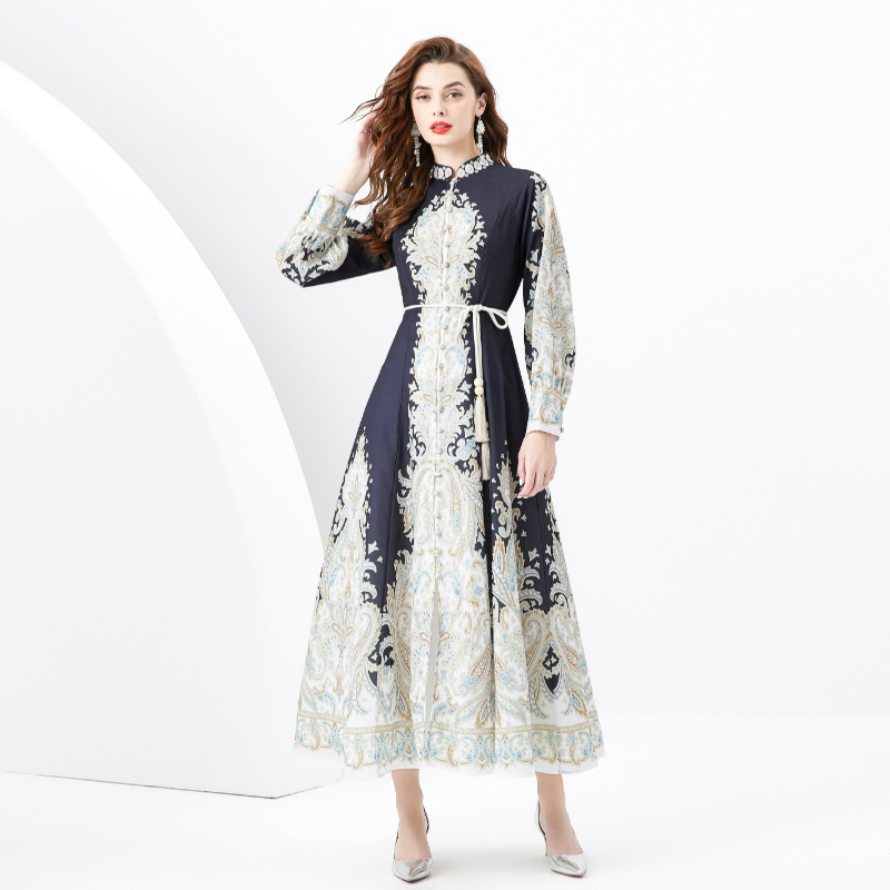 ชุดเดรสยาวสวยๆ ชุดเดรสยาวใส่สบาย ใส่ทำงาน มีขนาดS M L XL 2XL
