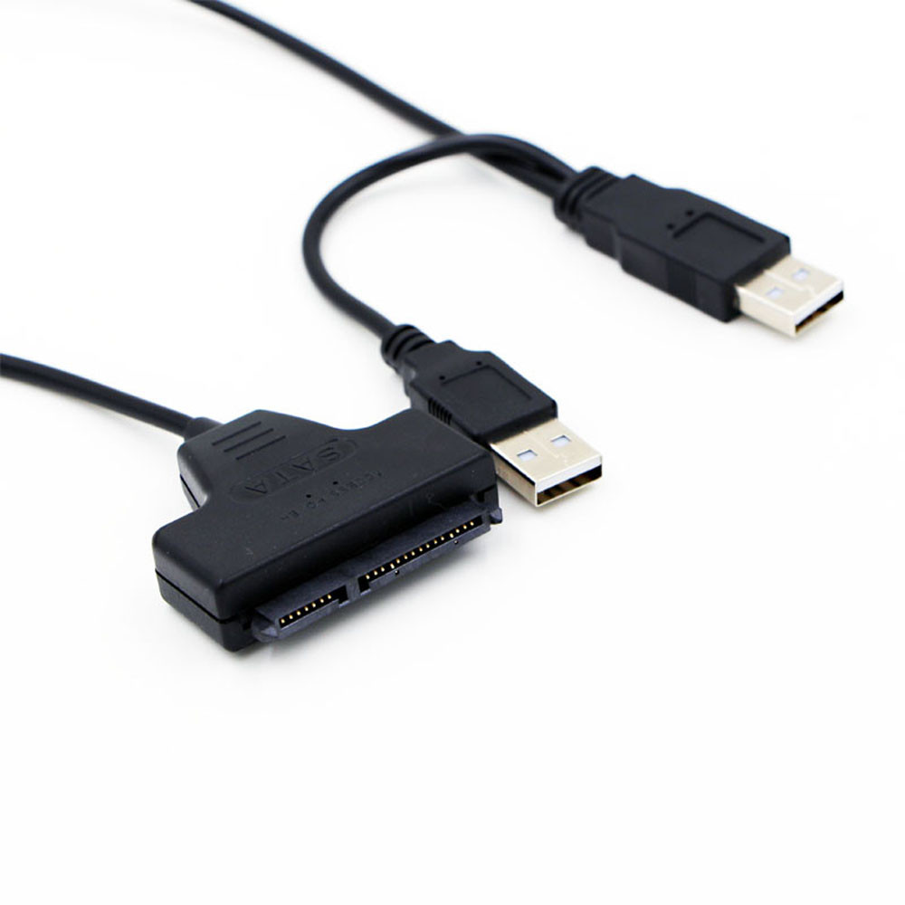 SATA-Cable สำหรับต่อฮาร์ดดิสค์ Notebook 2.5 นิ้วกับ Raspberry Pi 3 USB 2.0 SATA 7+22Pin to USB 2.0 Adapter Cable For 2.5 HDD Notebook Hard Disk Drive