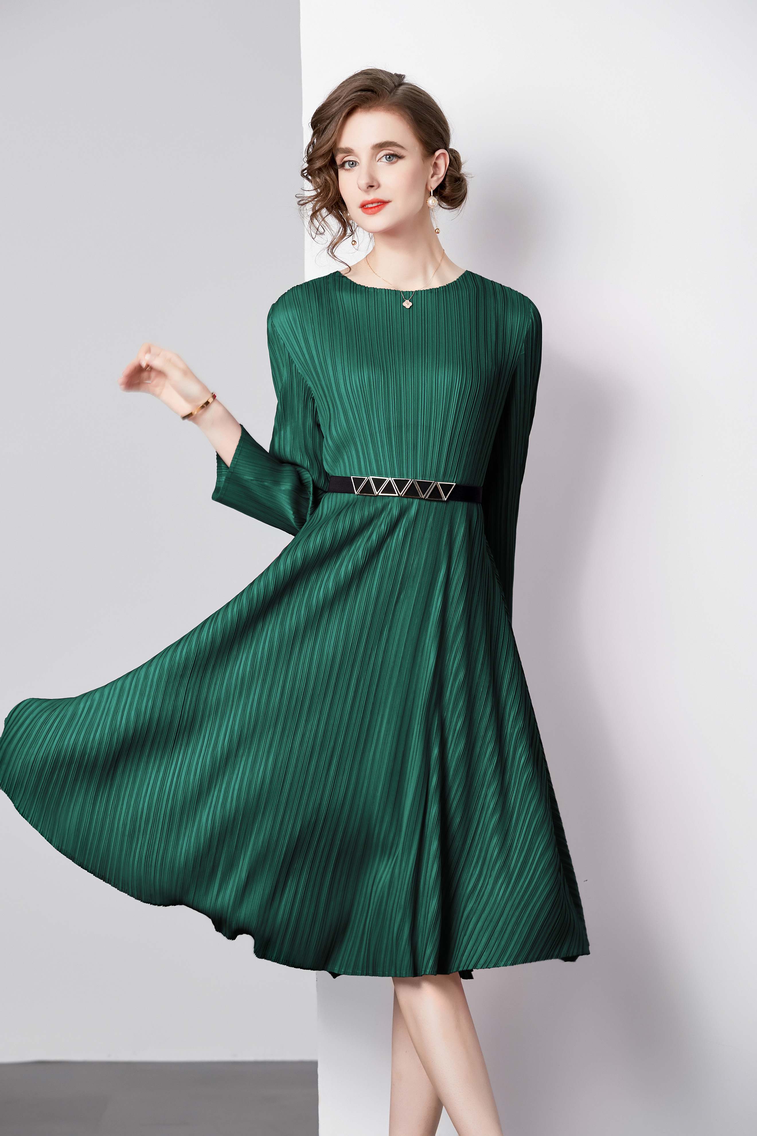 ชุดเดรสยาวสวยๆ ชุดเดรสยาวใส่สบาย ใส่ทำงาน มีขนาดS M L XL 2XL