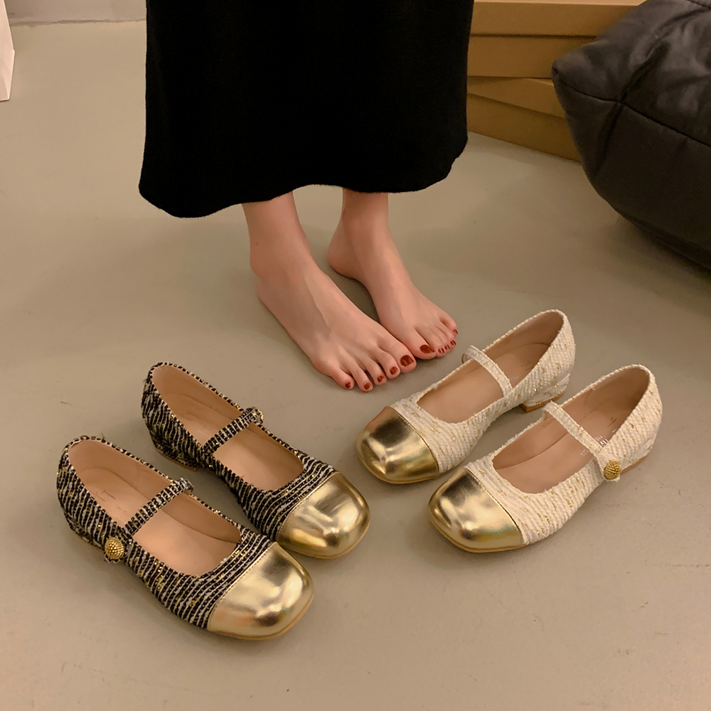 รองเท้าคัทชูผู้หญิงส้นเตี้ย ใส่สบาย มีขนาด35-40