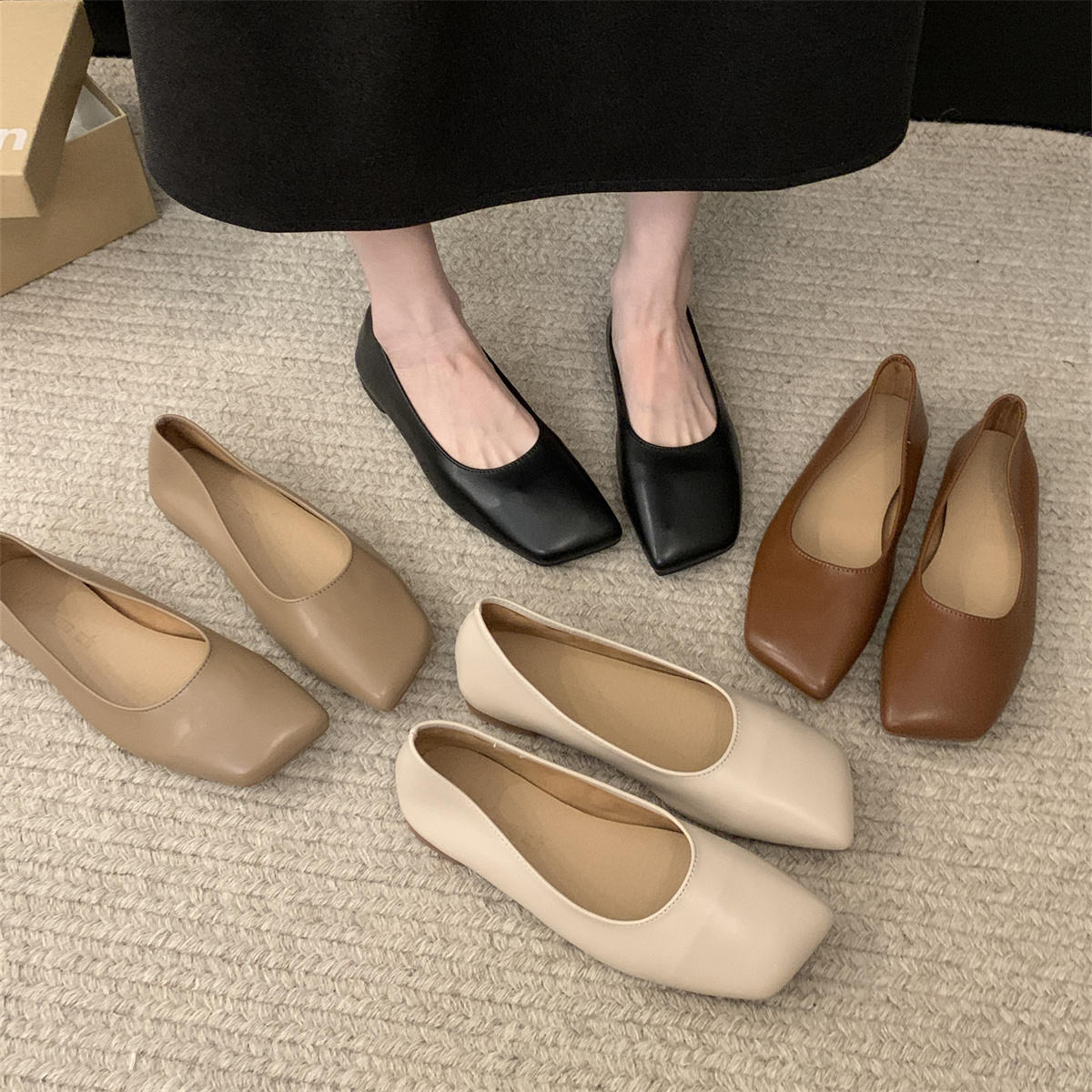 รองเท้าคัทชูผู้หญิงส้นเตี้ย ใส่สบาย มีขนาด35-43