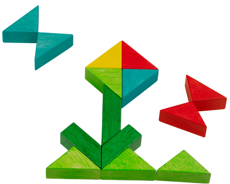 ของเล่นเสริมสร้างจินตนาการ ของเล่นฝึกสมอง กระดานไม้รูปทรงพื้นฐาน