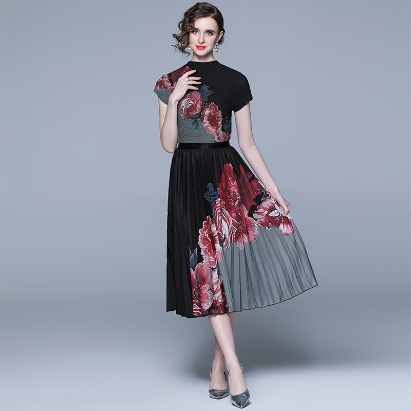 ชุดเดรสยาวสวยๆ ชุดเดรสยาวใส่สบาย ใส่ทำงาน มีขนาดS M L XL 2XL