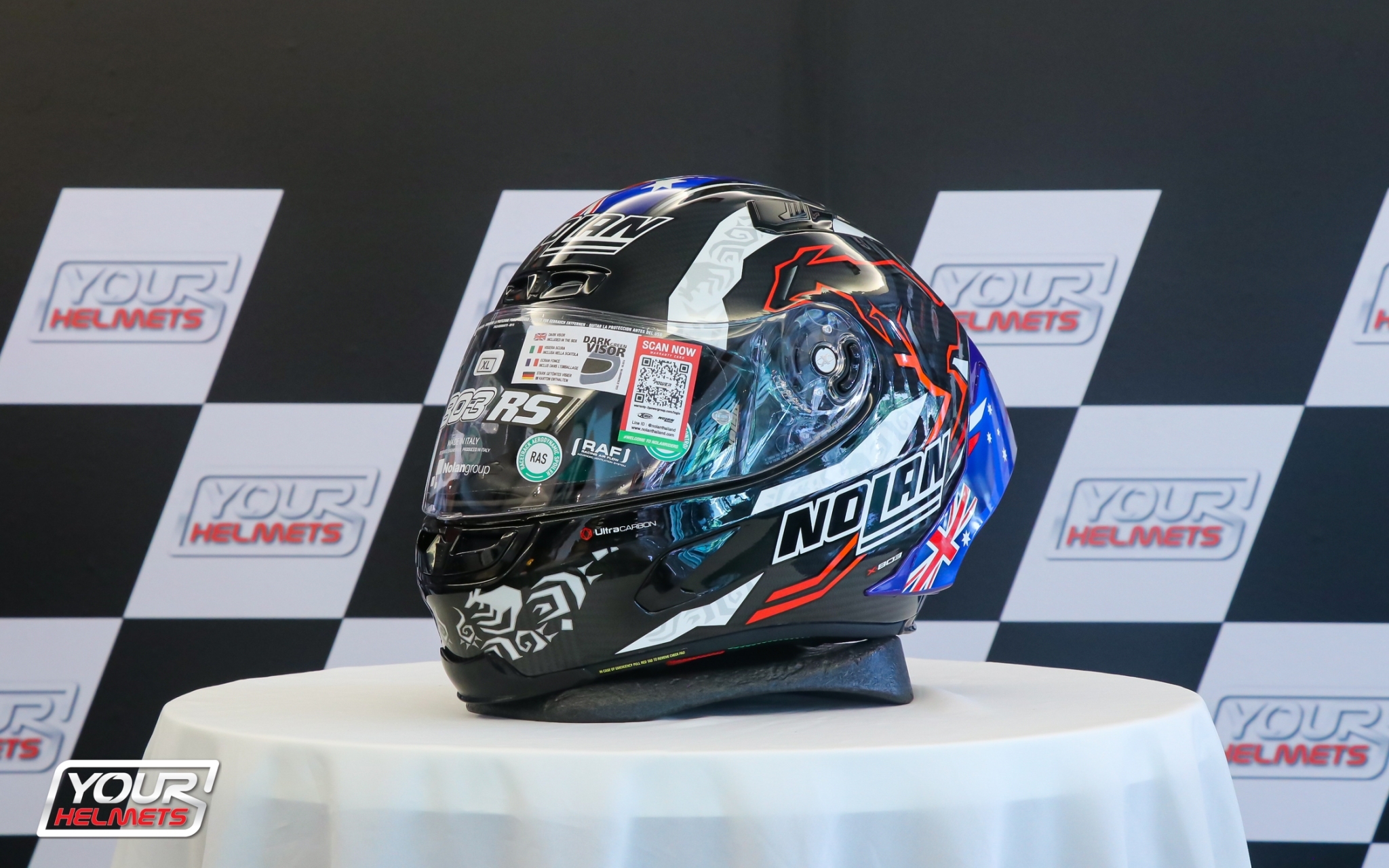 หมวกกันน็อค X-LITE HELMETS รุ่นX-803RS C.STONER 10TH ANNIVERSARY CARBON (64)