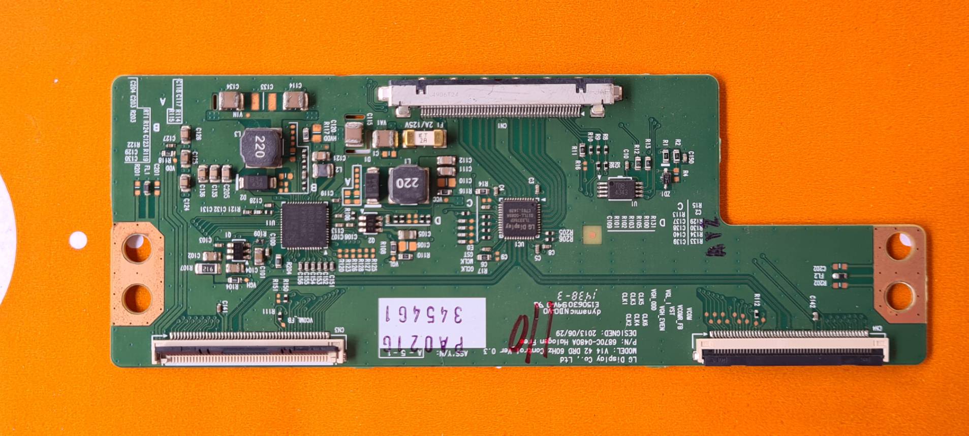 T-CON 6870C-0480A LG/PANASONIC :TH-42AS630T :TH-42AS610T :TH-42A410T : LG 42LB551T ,42LB561T,42LB582T,42LF540T