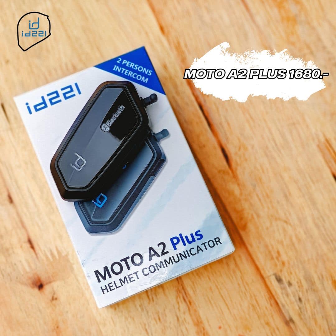 บลูทูธติดหมวกกันน็อค id221 รุ่น Moto A2 Plus