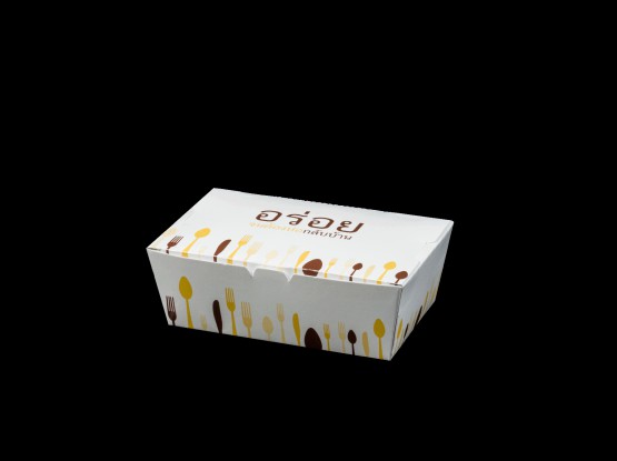 กล่องข้าวอร่อยเคลือบPE #1-2 ตราพระอาทิตย์