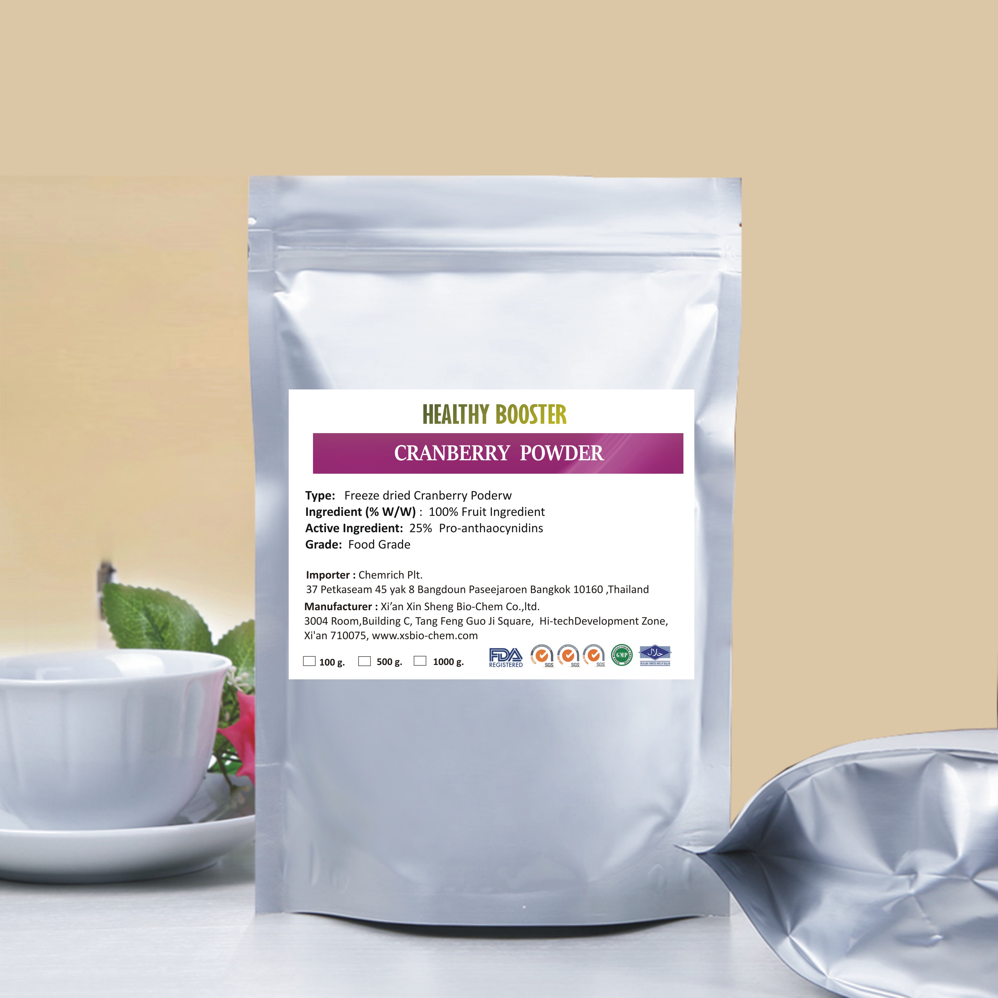 เคนเบอร์รี่ ผงเข้มข้น 250g.
