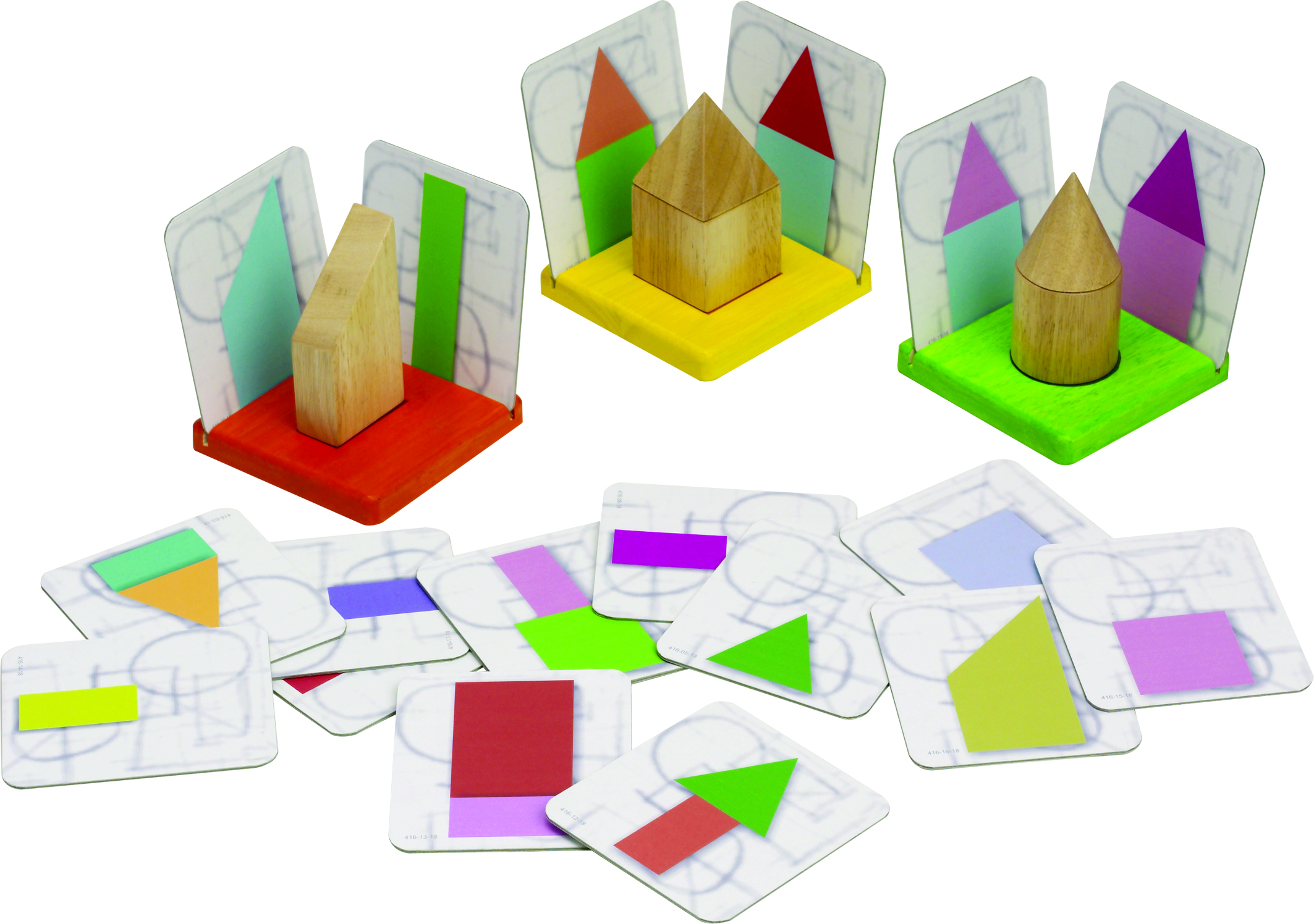 จับคู่เงาสามมิติ ของเล่นฝึกทักษะการคิด ของเล่นไม้ ของเล่นฝึกสมอง