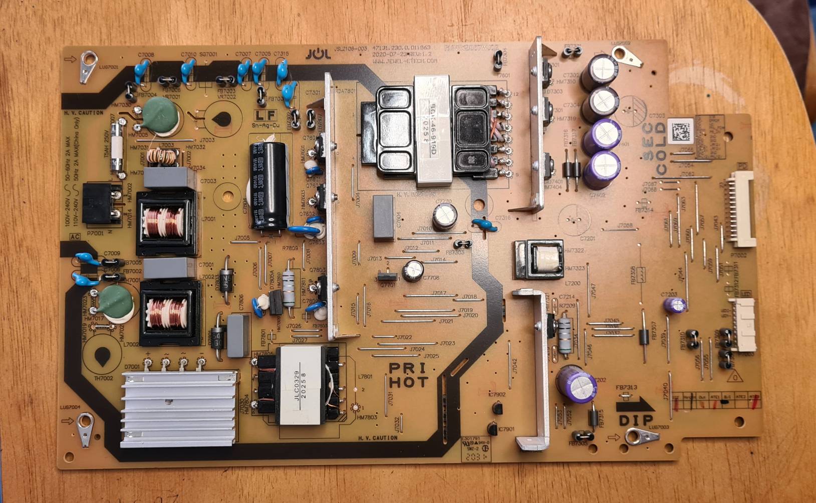 Power Supply SHARP เพาเวอร์ซัพพลาย 4T-C50BK1X ,2T-C50BG1X ,2T-C50AE1X ,2T-C50AD1X พาร์ท RUNTKB857WJQZ อะไหล่แท้/ถอดมือสอง