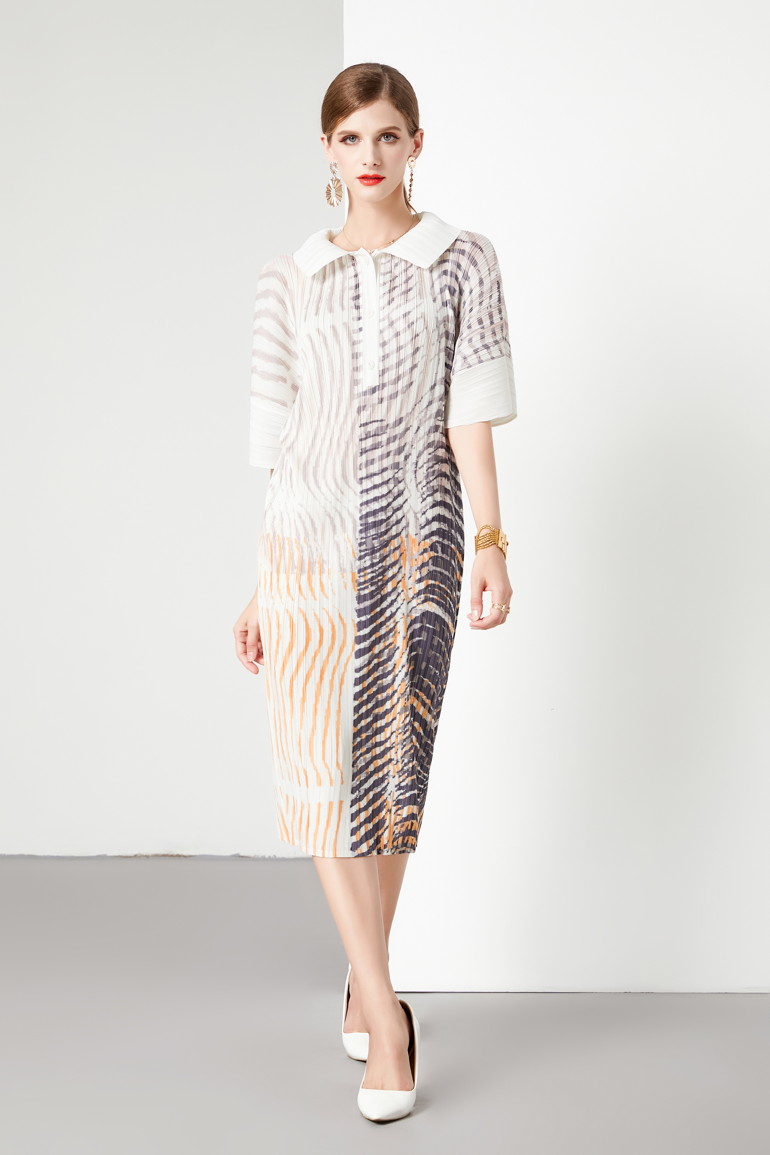ชุดเดรสยาวสวยๆ ชุดเดรสยาวใส่สบาย ใส่ทำงาน มีขนาดS M L XL 2XL