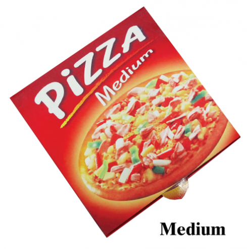 กล่องพิซซ่า ขนาดกลาง (พิมพ์ 4 สี) ตราBigMK