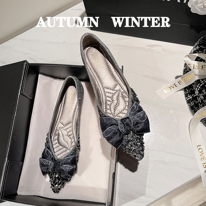 รองเท้าคัทชูผู้หญิงส้นเตี้ย ใส่สบาย มีขนาด35-43