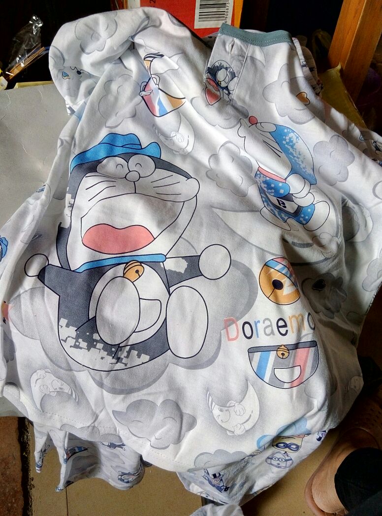 พร้อมส่ง ชุดนอนแขนสั้น เด็กหญิง ลาย Kitty
