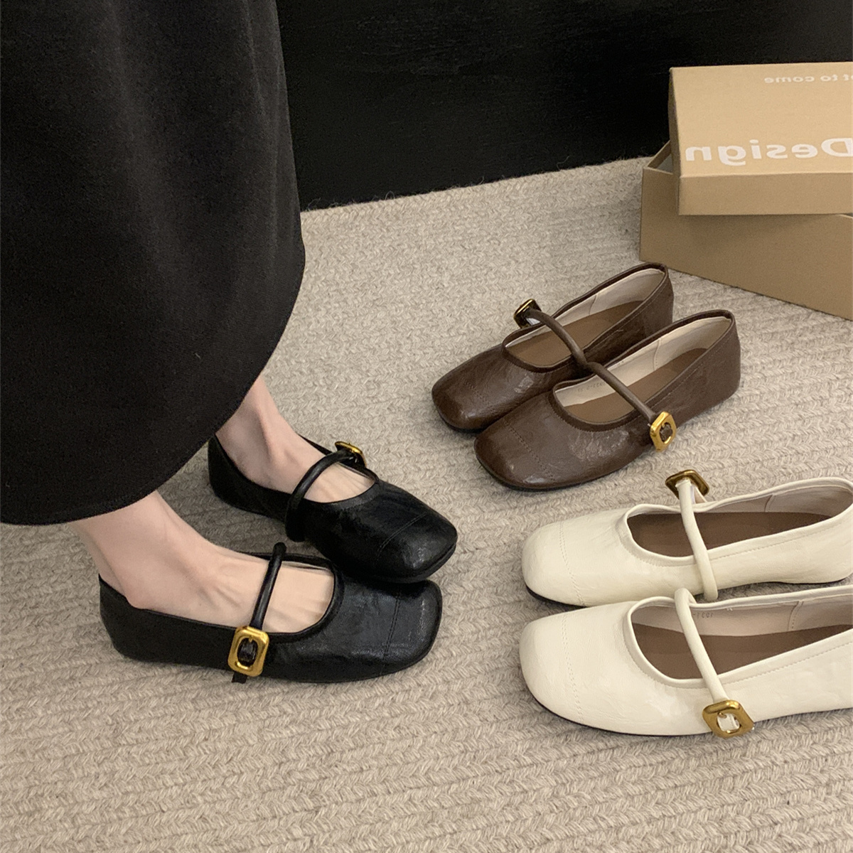 รองเท้าคัทชูผู้หญิงส้นเตี้ย ใส่สบาย มีขนาด35-43