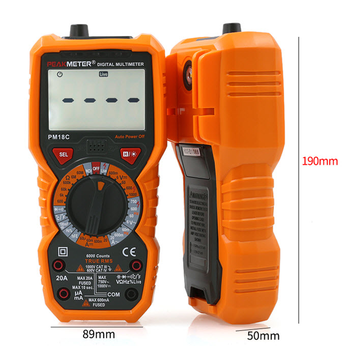 PEAKMETER PM18C มัลติมิเตอร์ มหาเทพ1 มิเตอร์ที่ดีที่สุด สำหรับช่างมืออาชีพ