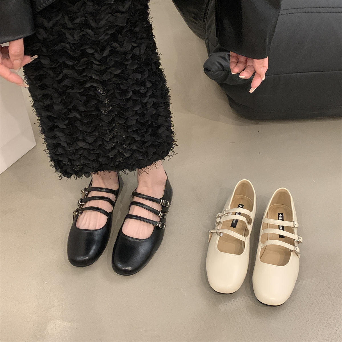 รองเท้าคัทชูผู้หญิงส้นเตี้ย ใส่สบาย มีขนาด35-43