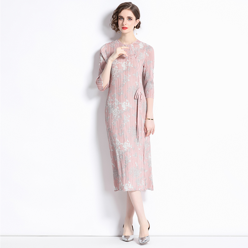 ชุดเดรสยาวสวยๆ ชุดเดรสยาวใส่สบาย ใส่ทำงาน มีขนาดS M L XL 2XL