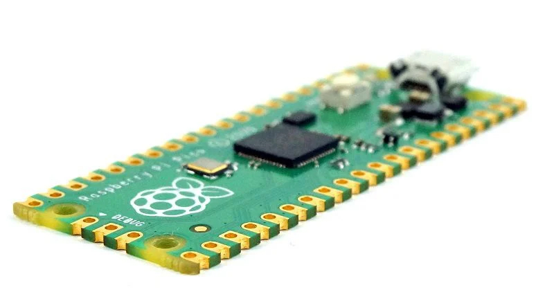 บอร์ดไมโครคอนโทรลเลอร์ Raspberry Pi Pico ยังไม่บัดกรีขา GPIO