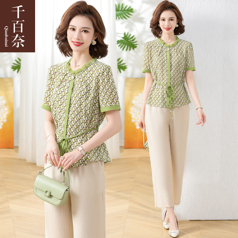 เสื้อผ้าผู้สูงอายุหญิง แฟชั่น เสื้อผ้าผู้หญิงวัย 60 มีขนาด XL-4XL
