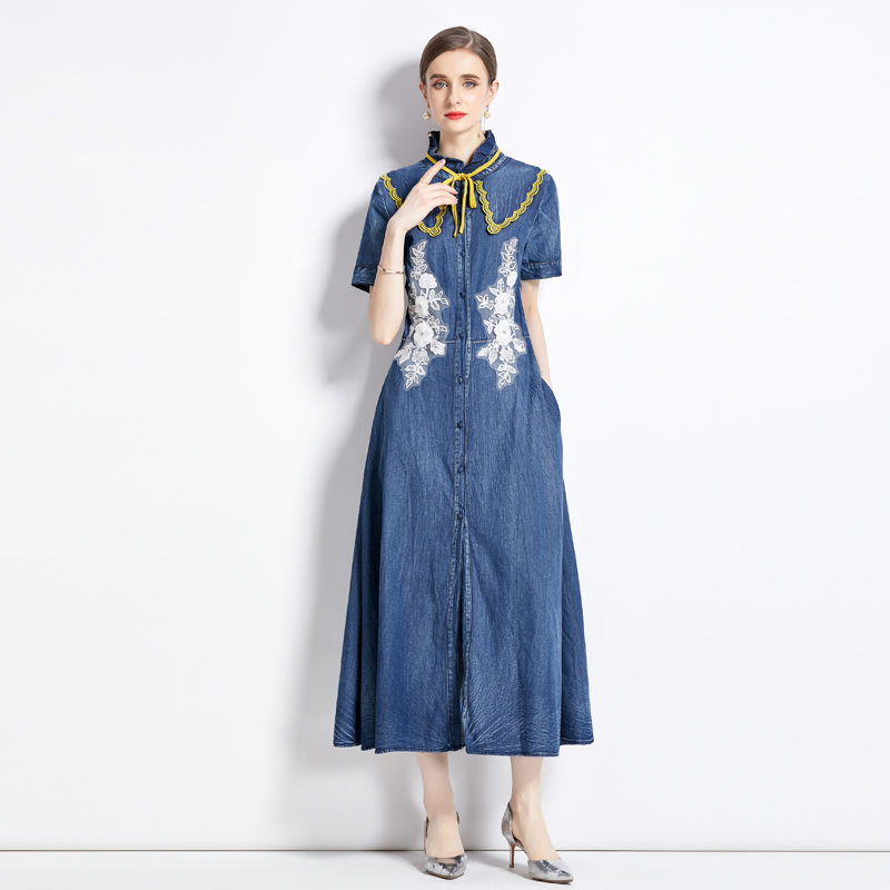 ชุดเดรสยาวสวยๆ ชุดเดรสยาวใส่สบาย ใส่ทำงาน มีขนาดS M L XL 2XL