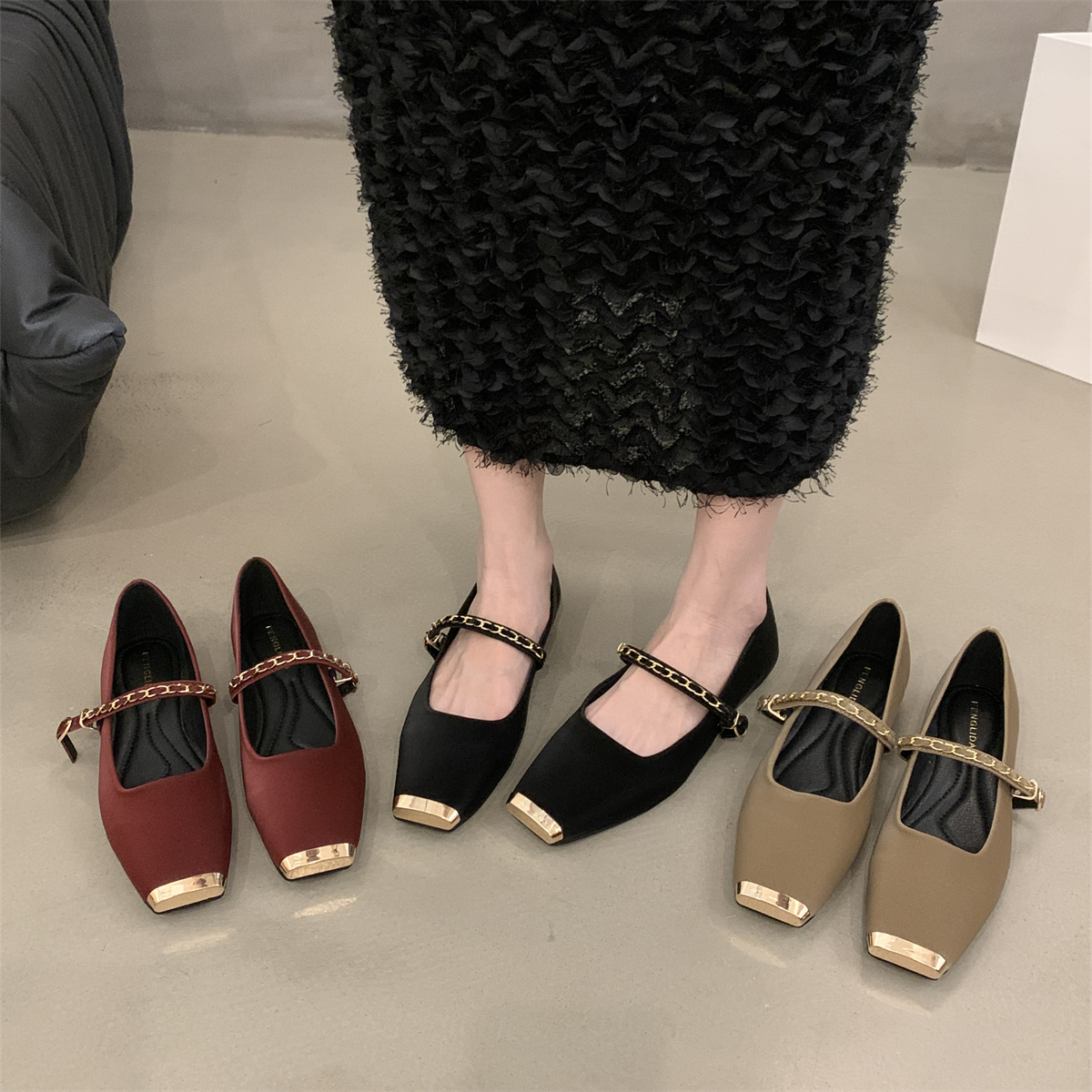 รองเท้าคัทชูผู้หญิงส้นเตี้ย ใส่สบาย มีขนาด35-43