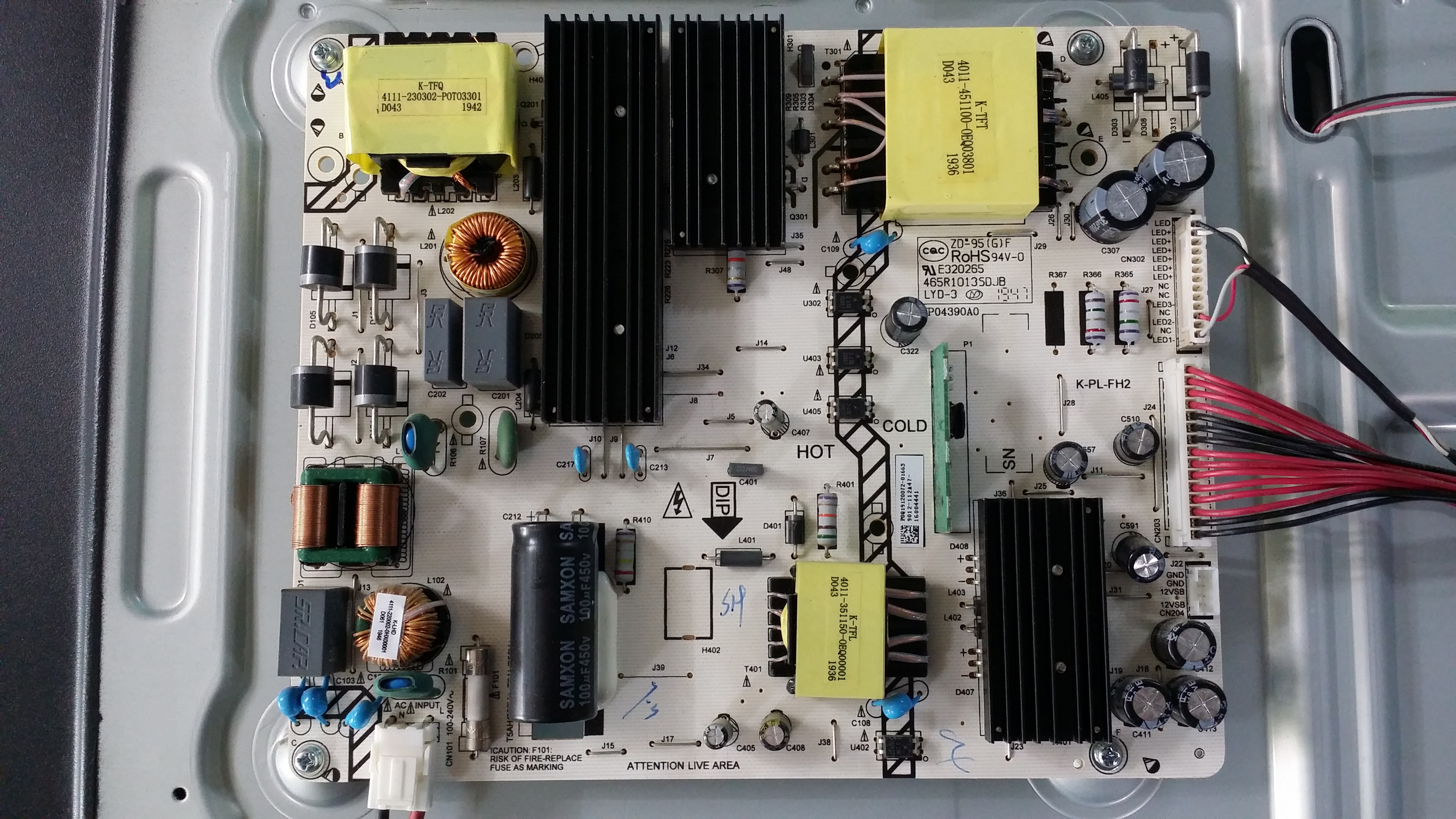 Power Supply Aconatic (ซัพพลาย อะโคเนติค) 65US534AN :55US534AN :50US534AN : K-PLFH2