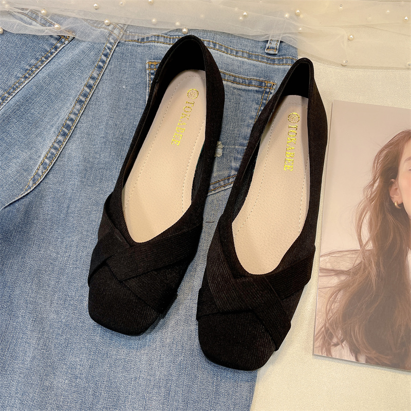 รองเท้าคัทชูผู้หญิงส้นเตี้ย ใส่สบาย มีขนาด35-40