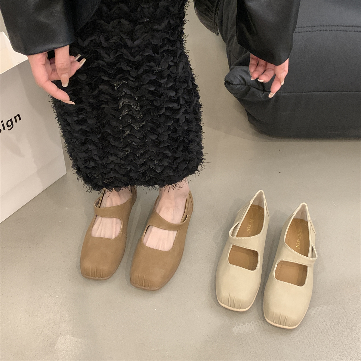 รองเท้าคัทชูผู้หญิงส้นเตี้ย ใส่สบาย มีขนาด35-43