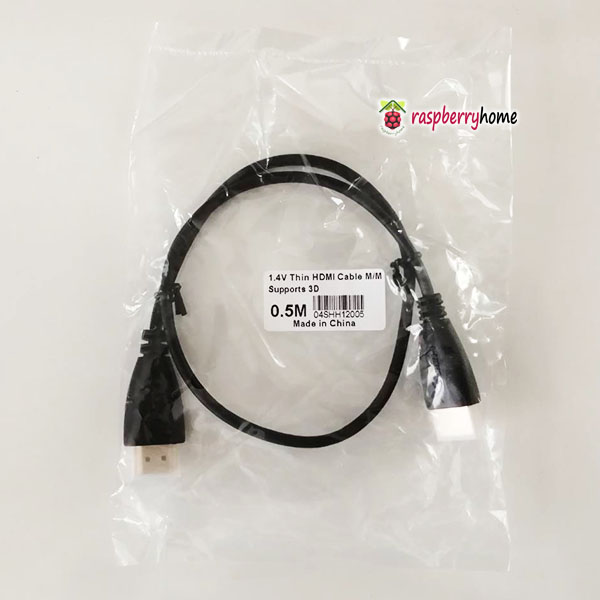 สาย HDMI to HDMI Cable HD 1080P High speed 3D Cable HDMI 1.4V ยาว 0.5 เมตร สำหรับต่อจอภาพ Raspberry PI 3 และจอทีวี