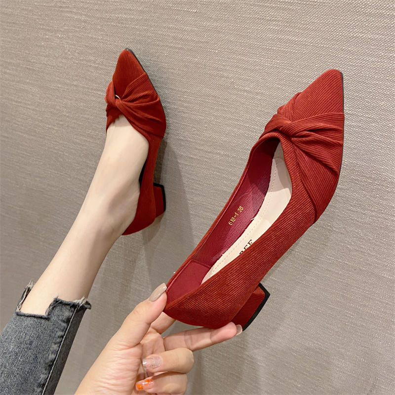 รองเท้าคัทชูผู้หญิงส้นเตี้ย ใส่สบาย มีขนาด35-40