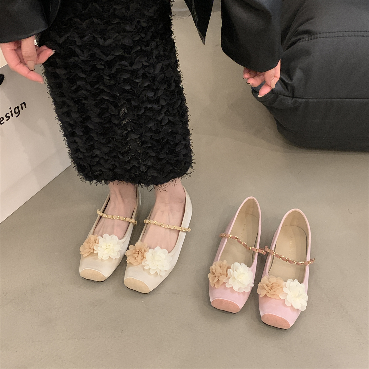 รองเท้าคัทชูผู้หญิงส้นเตี้ย ใส่สบาย มีขนาด35-43
