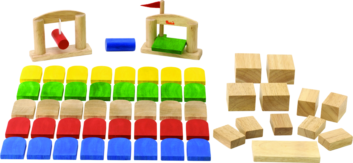 เกมส์ไม้ โดมิโนแสนสนุก ของเล่นเสริมปัญญา ของเล่นฝึกความคิดสร้างสรรค์