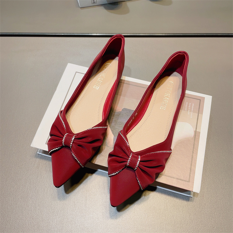 รองเท้าคัทชูผู้หญิงส้นเตี้ย ใส่สบาย มีขนาด35-40