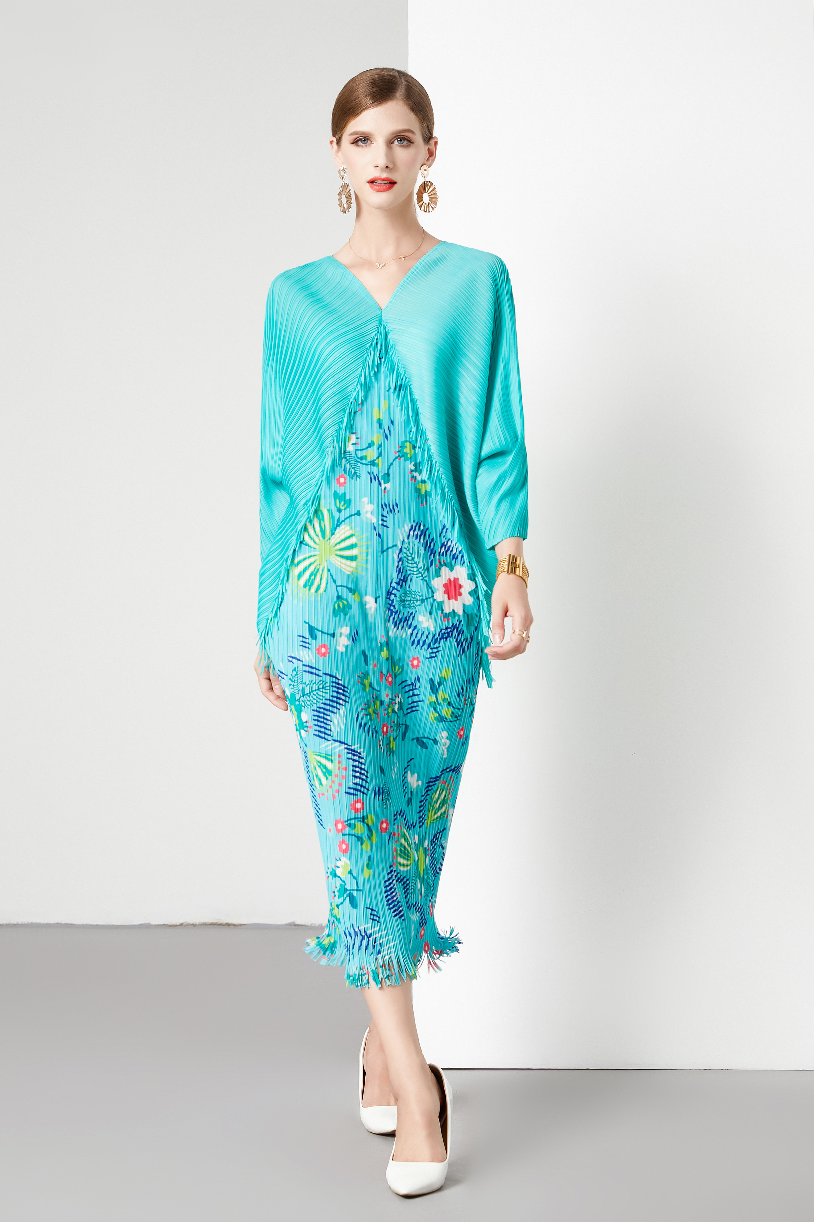 ชุดเดรสยาวสวยๆ ชุดเดรสยาวใส่สบาย ใส่ทำงาน มีขนาดS M L XL 2XL