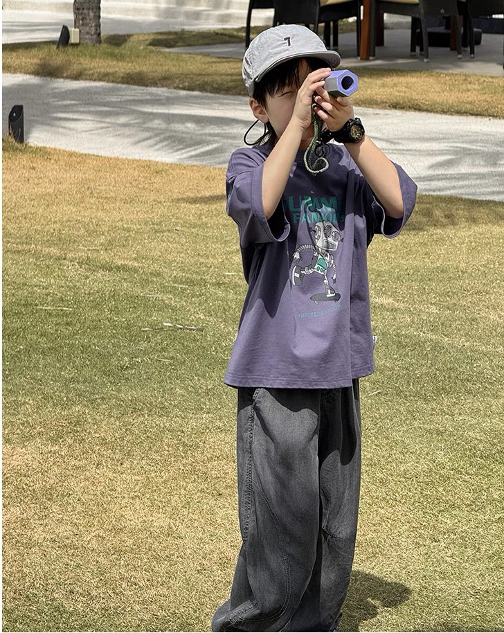 Summer Fankids 🧢🌤️ เสื้อยืดเด็ก unisex ผ้าคอตตอน 100%