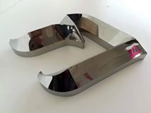 อักษรสแตนเลสเงา ยกขอบพับมุมแหลม #ป้ายตัวอักษรไทย #ป้ายอักขระไทย