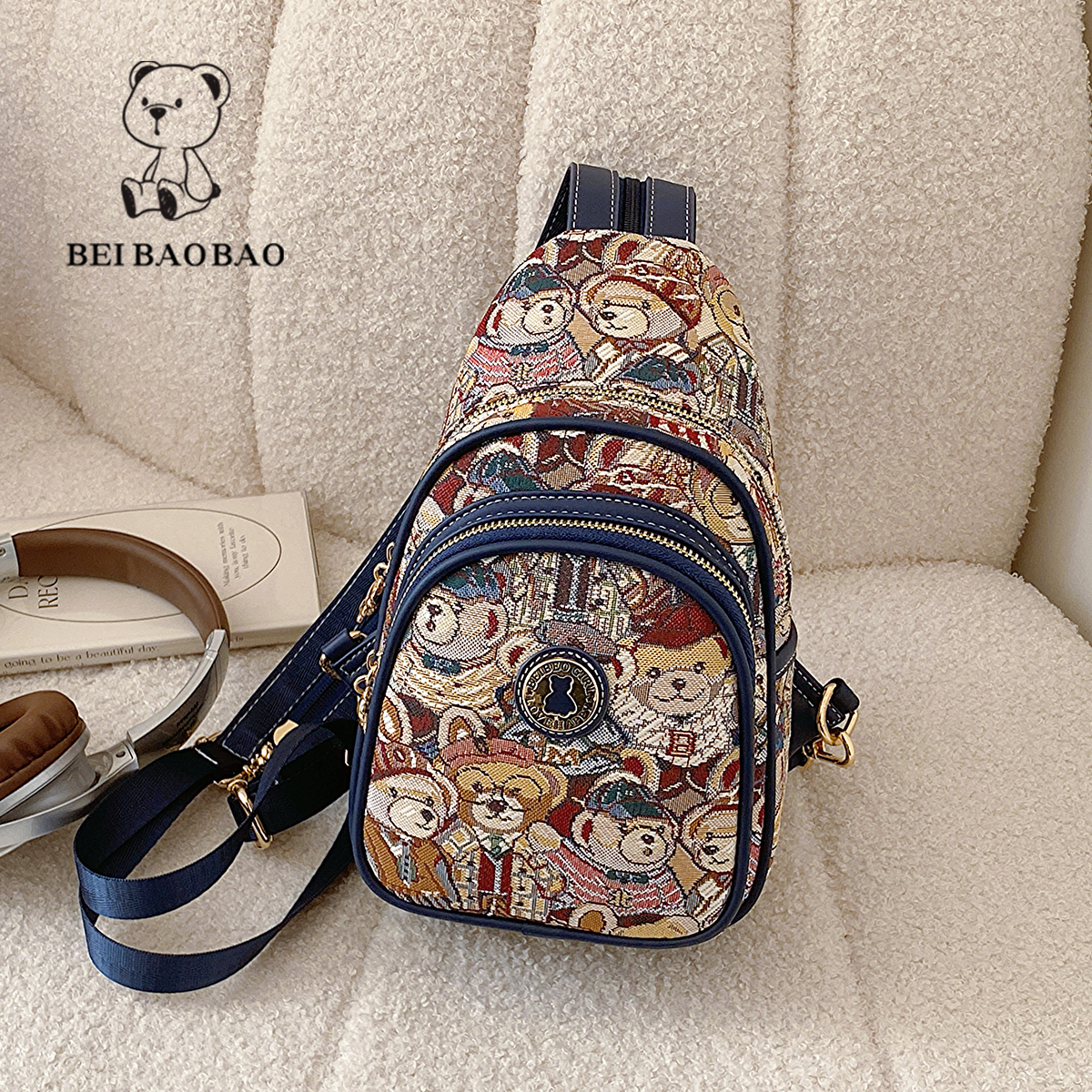 กระเป๋าผู้หญิงสวยๆ กระเป๋าสะพายข้างผู้หญิง กระเป๋าแบรนด์ BEAR BAG กระเป๋าหมีสุดคิ้ว!