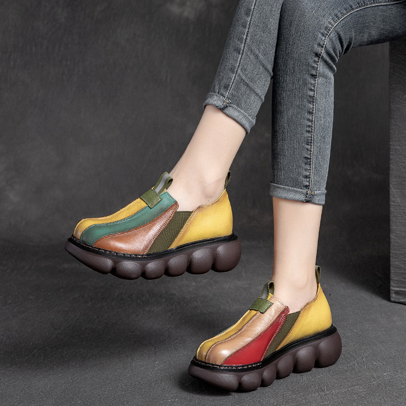 รองเท้าเท้าหนังวินเทจ 35 36 37 38 39 40