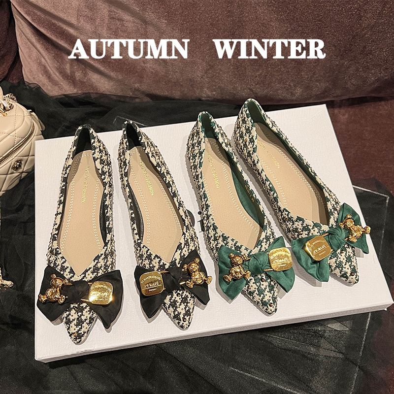 รองเท้าคัทชูผู้หญิงส้นเตี้ย ใส่สบาย มีขนาด35-43