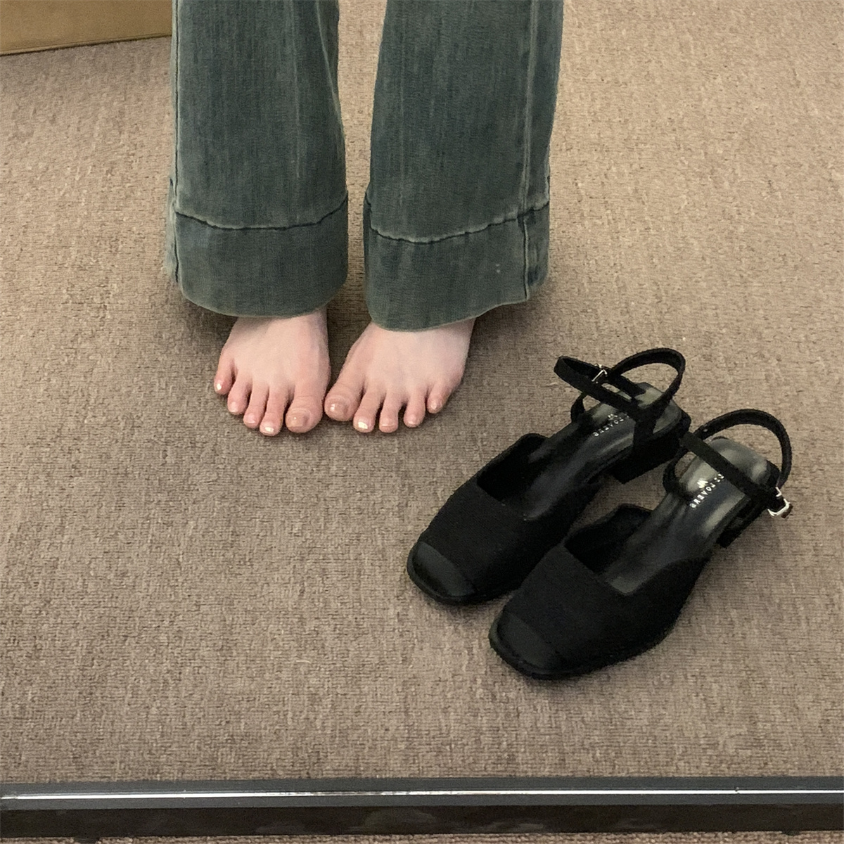 รองเท้าคัทชูผู้หญิงส้นเตี้ย ใส่สบาย มีขนาด35-43