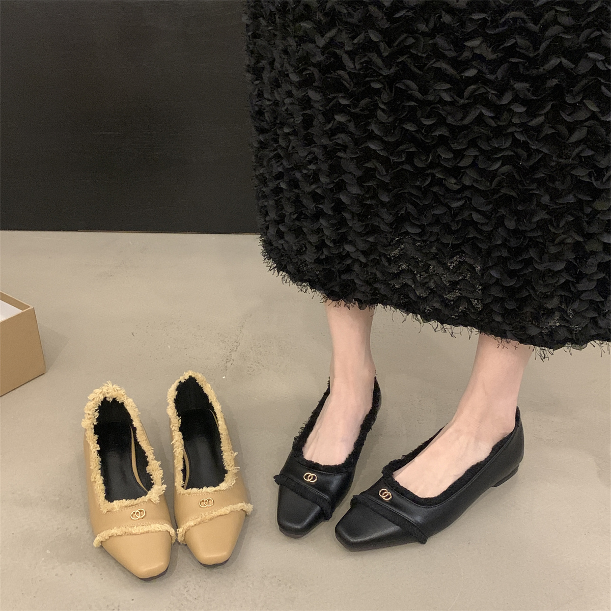 รองเท้าคัทชูผู้หญิงส้นเตี้ย ใส่สบาย มีขนาด35-43