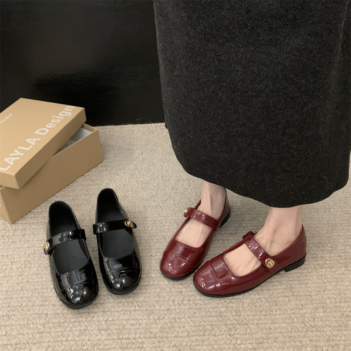 รองเท้าคัทชูผู้หญิงส้นเตี้ย ใส่สบาย มีขนาด35-43