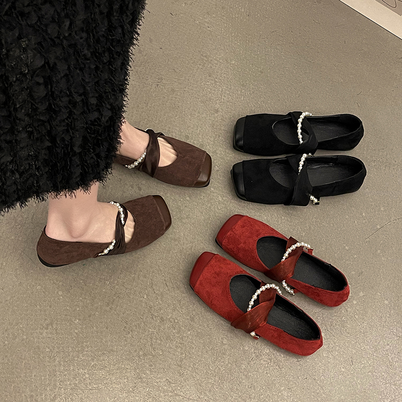 รองเท้าคัทชูผู้หญิงส้นเตี้ย ใส่สบาย มีขนาด35-40