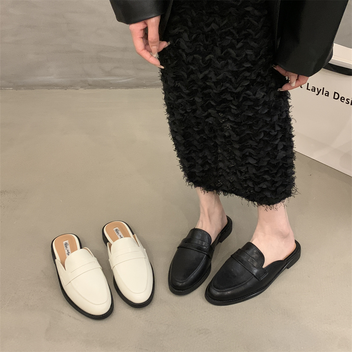 รองเท้าคัทชูผู้หญิงส้นเตี้ย ใส่สบาย มีขนาด35-43
