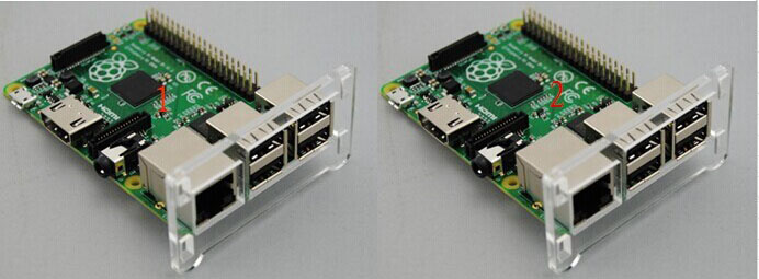 Raspberry Pi 3 Transparency Case Cover Shell Enclosure Box โปร่งใส ทำด้วยแผ่น Acrylic
