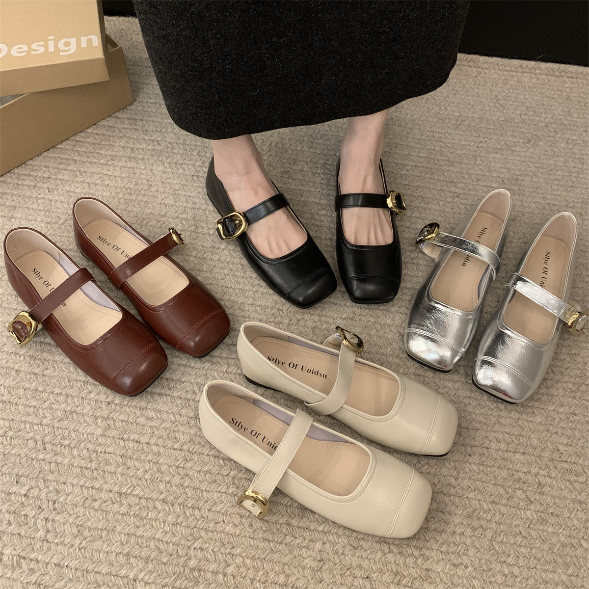 รองเท้าคัทชูผู้หญิงส้นเตี้ย ใส่สบาย มีขนาด35-43
