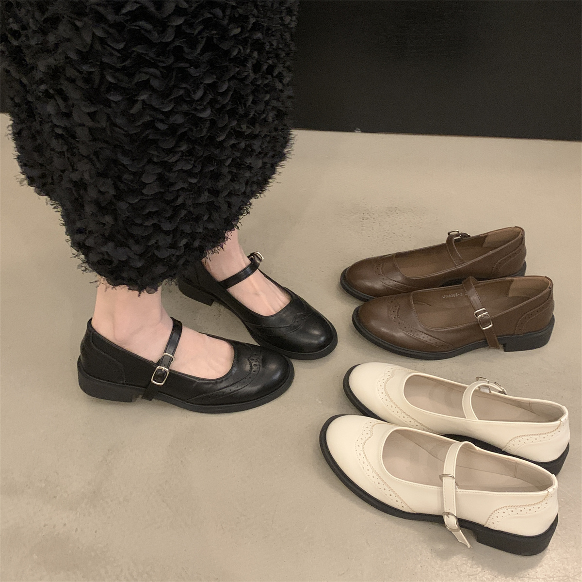 รองเท้าคัทชูผู้หญิงส้นเตี้ย ใส่สบาย มีขนาด35-43