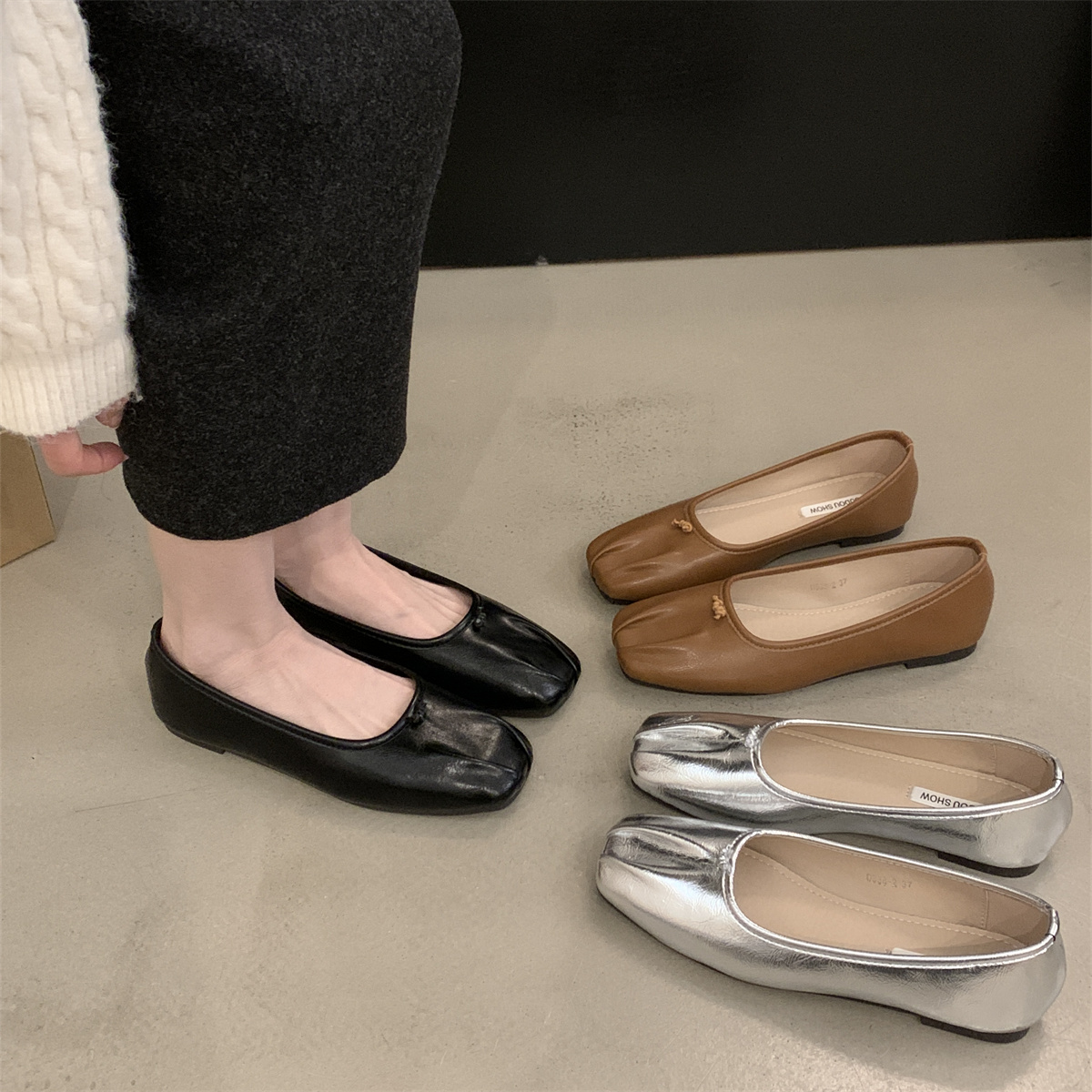 รองเท้าคัทชูผู้หญิงส้นเตี้ย ใส่สบาย มีขนาด35-43